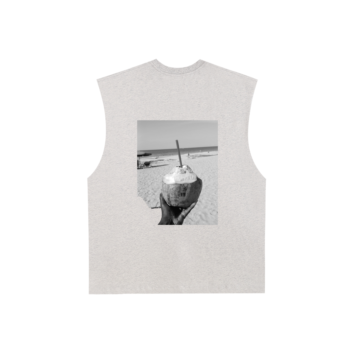 Raw Edge Cotton Tank Top