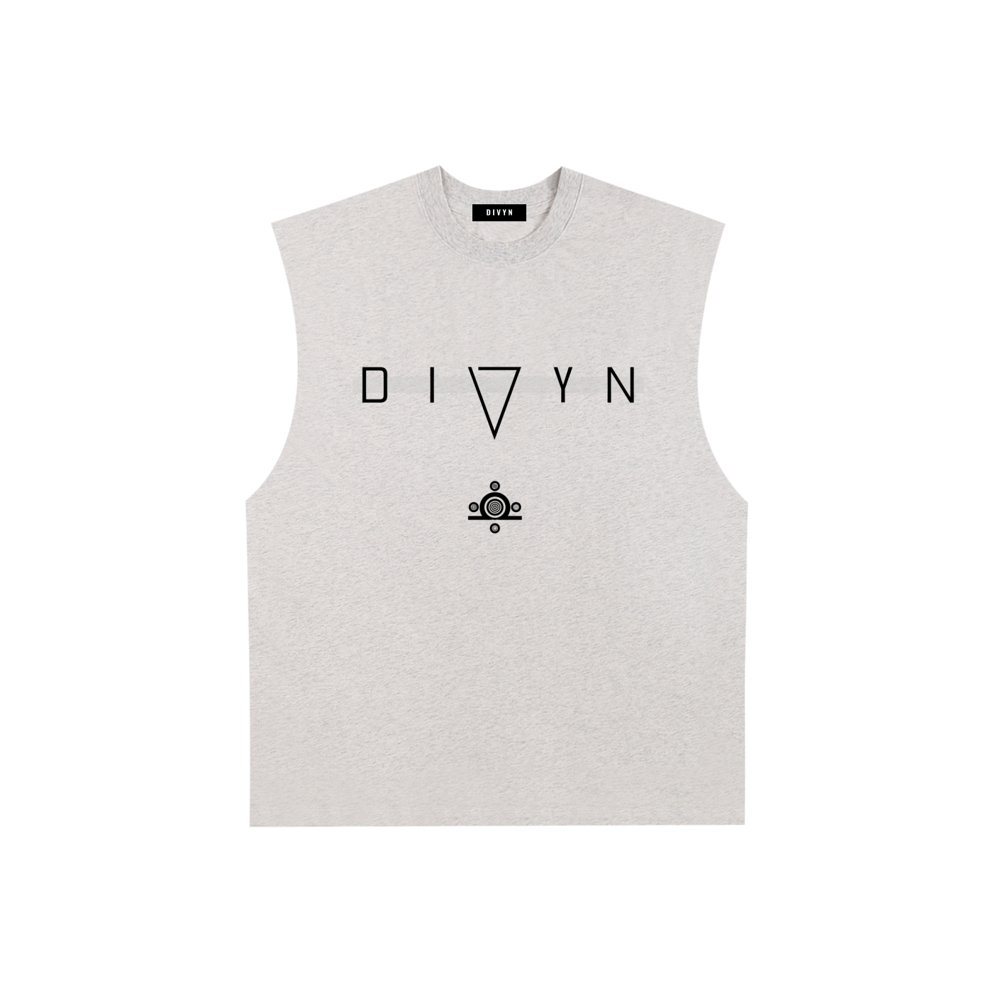 Raw Edge Cotton Tank Top