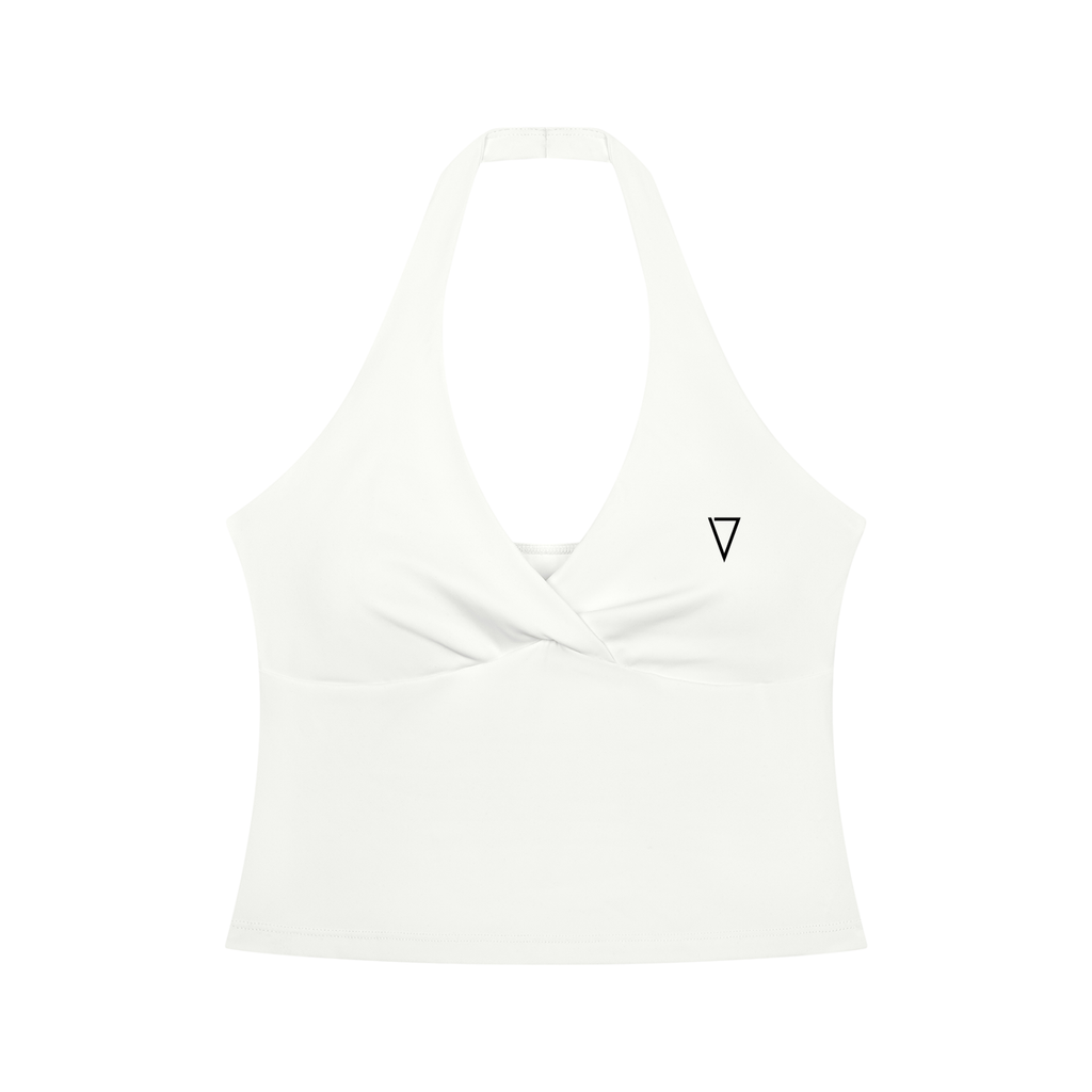 Women’s Ruched Halter Yoga Tank Top