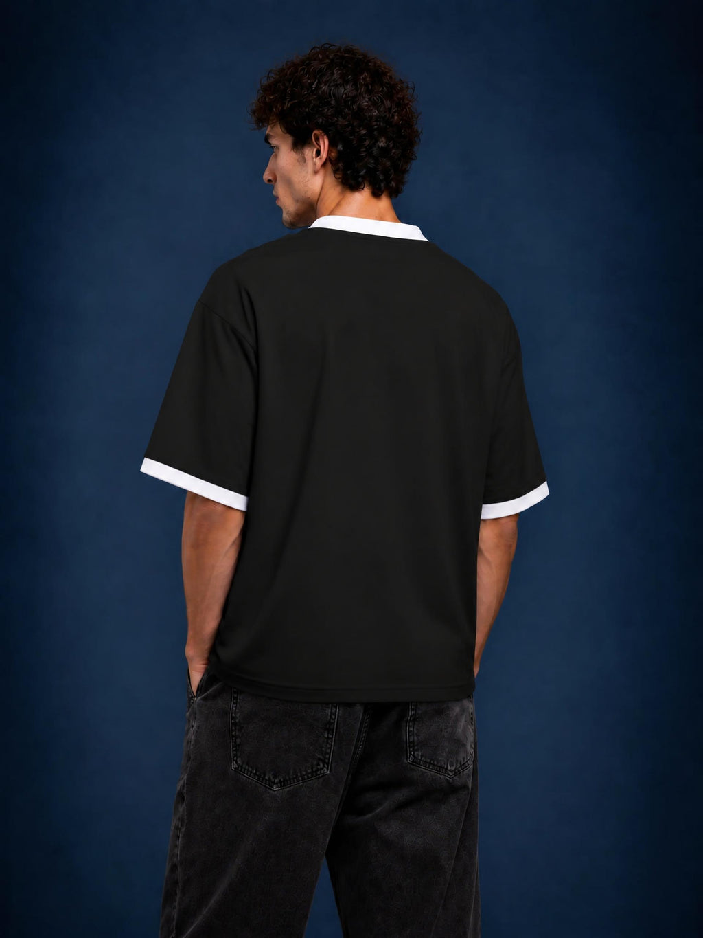 Unisex Color Block Polo Shirt