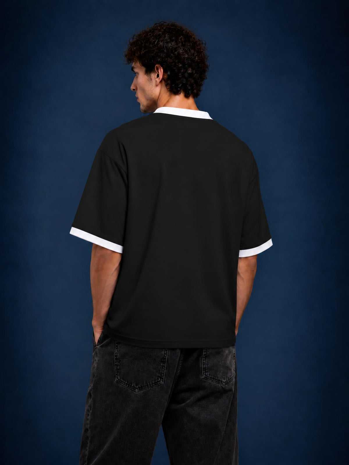 Unisex Color Block Polo Shirt