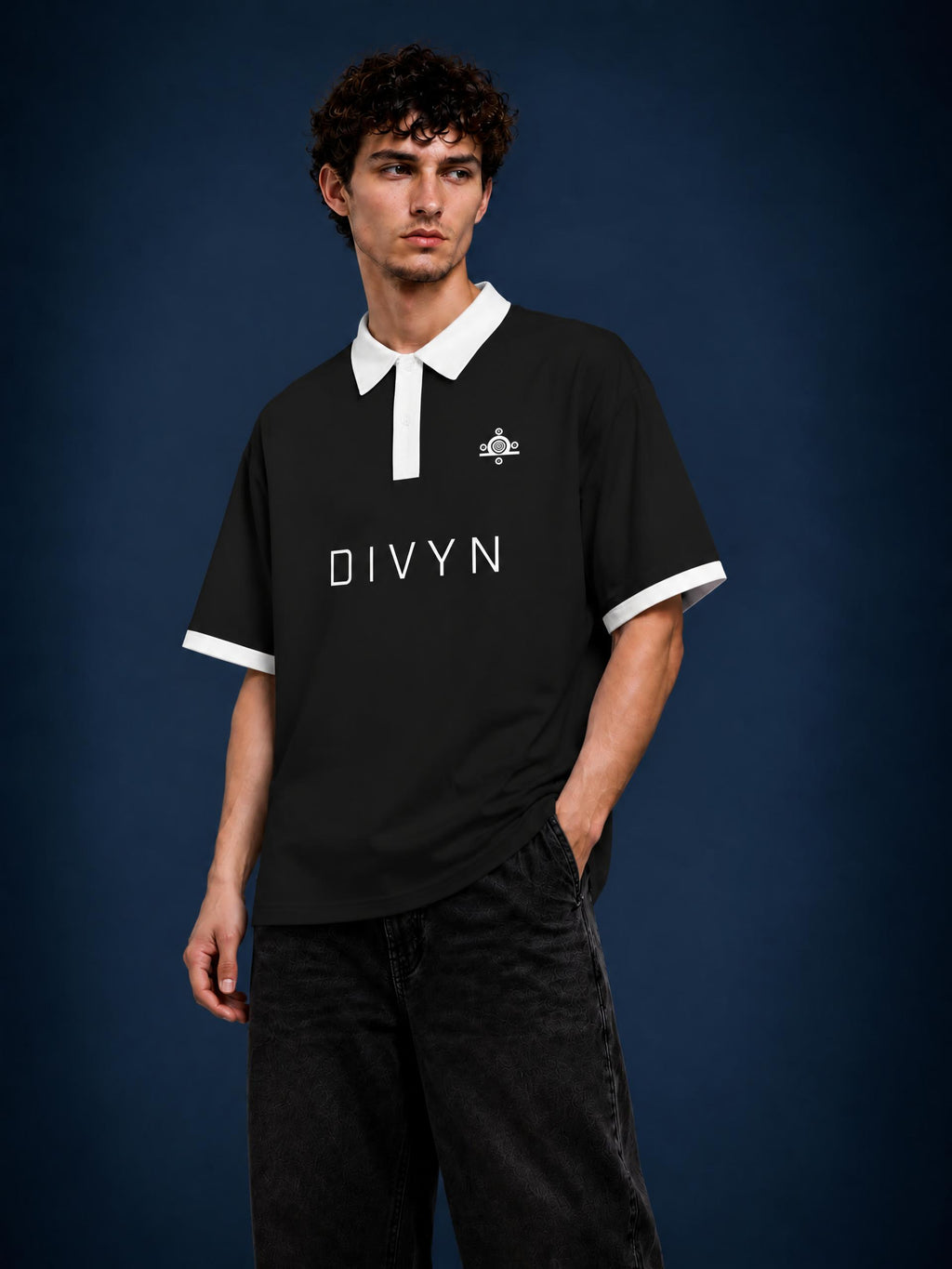 Unisex Color Block Polo Shirt