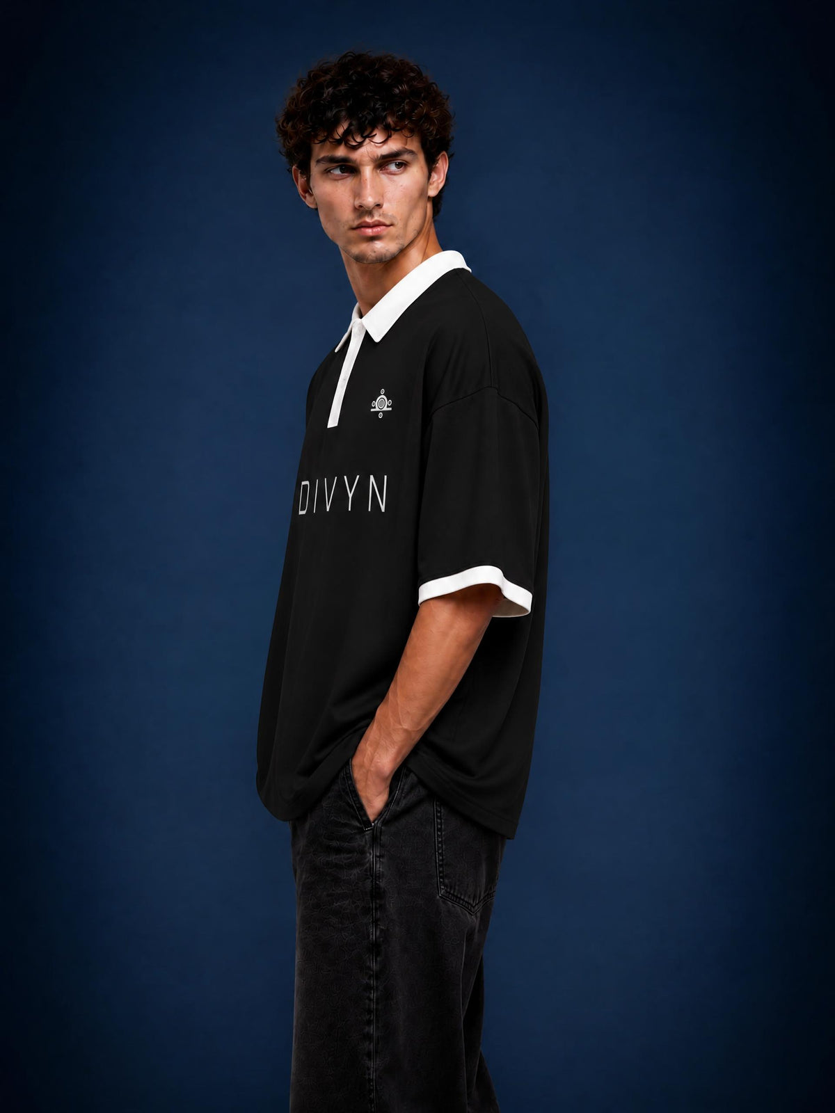 Unisex Color Block Polo Shirt