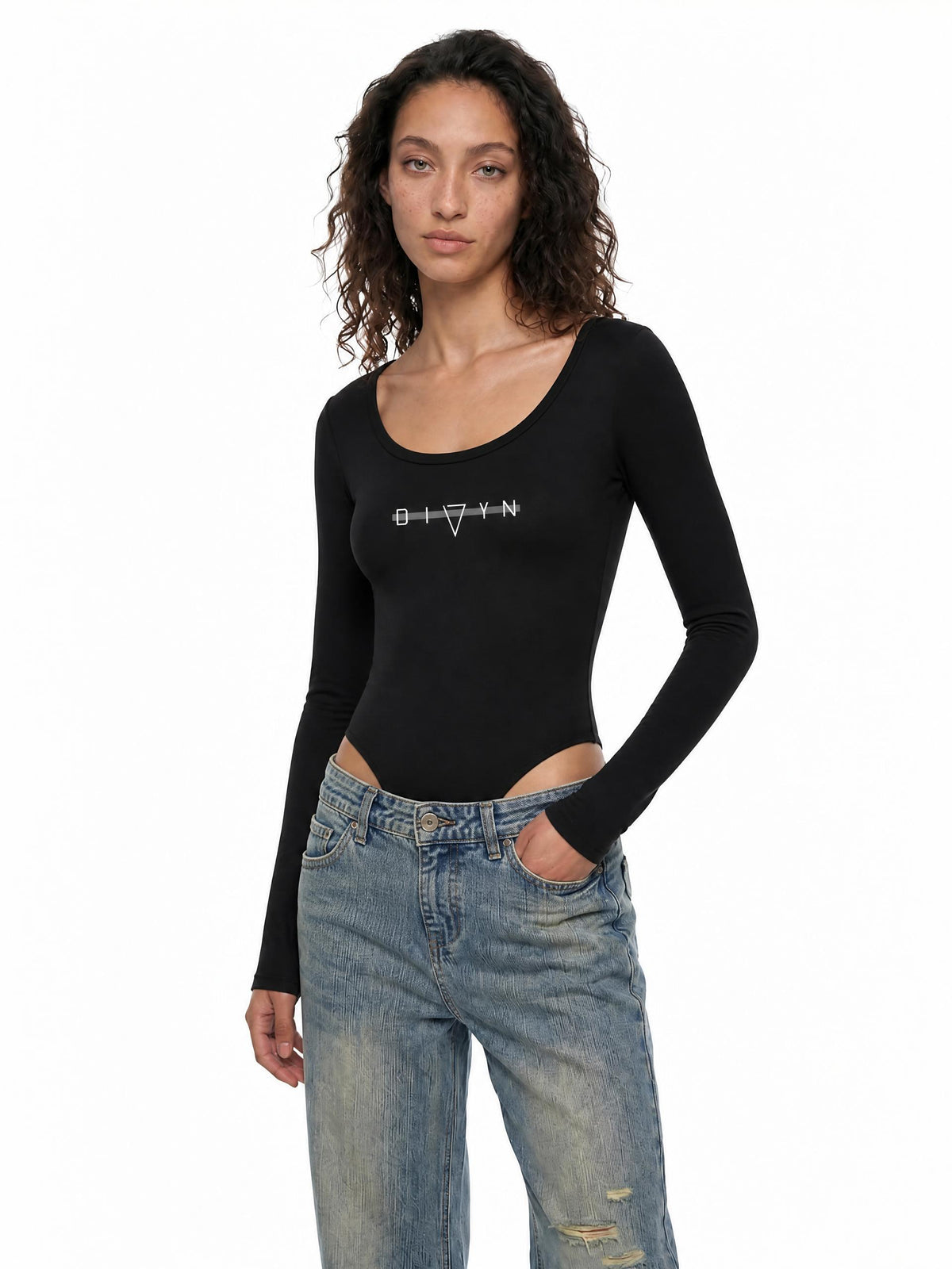 Women's Tight Long Sleeve Yoga Bodysuit