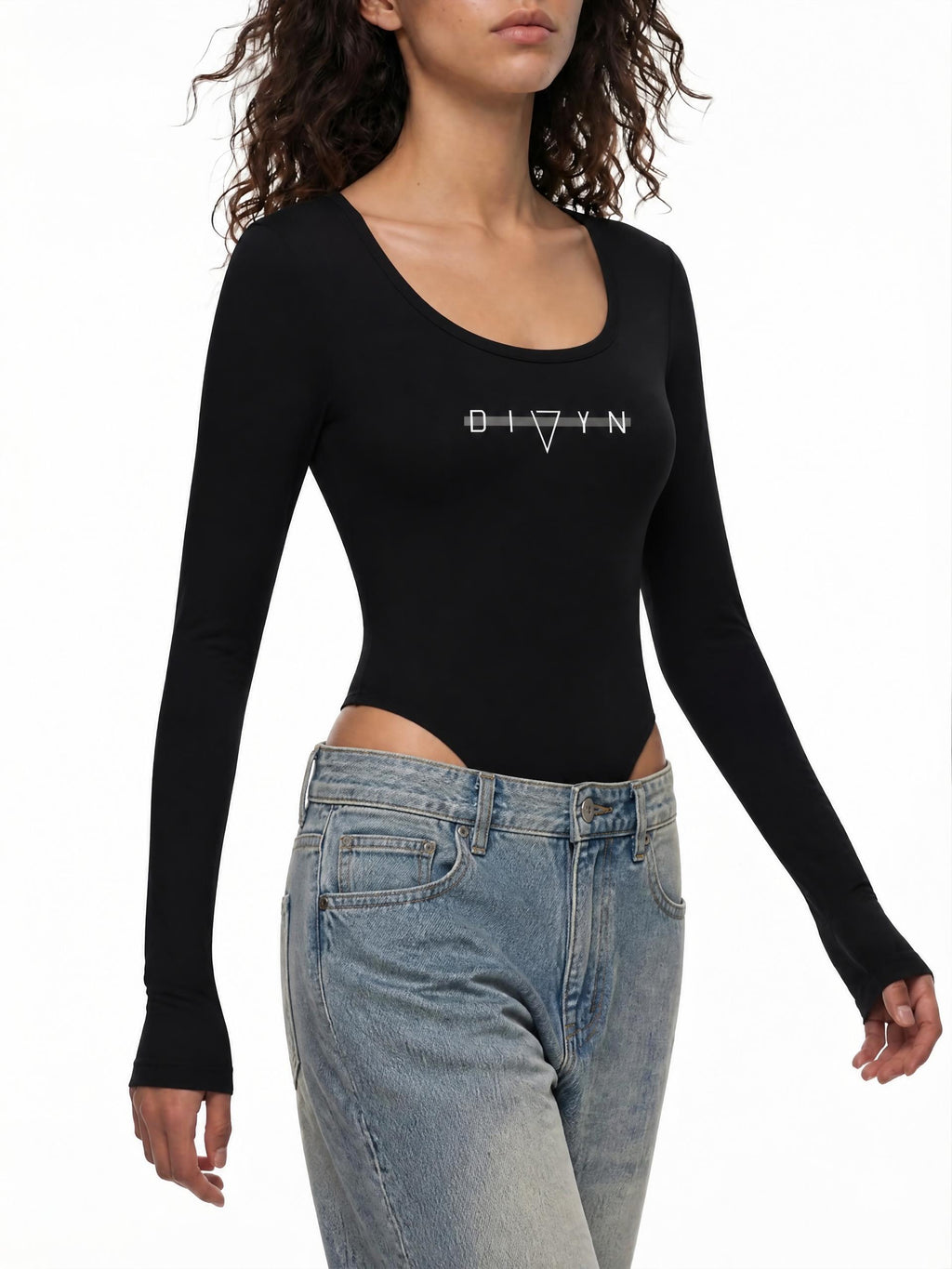Women's Tight Long Sleeve Yoga Bodysuit